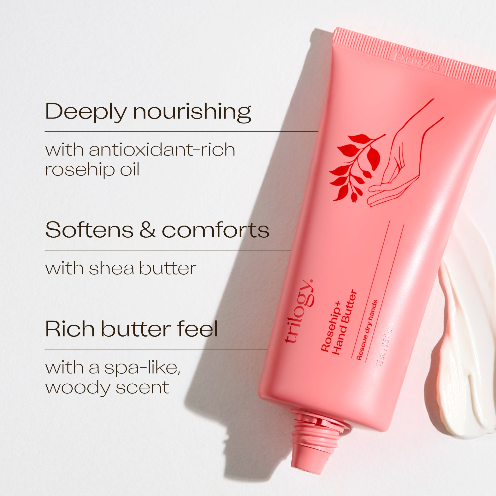 Rosehip+ Hand Butter, 2.5 fl oz