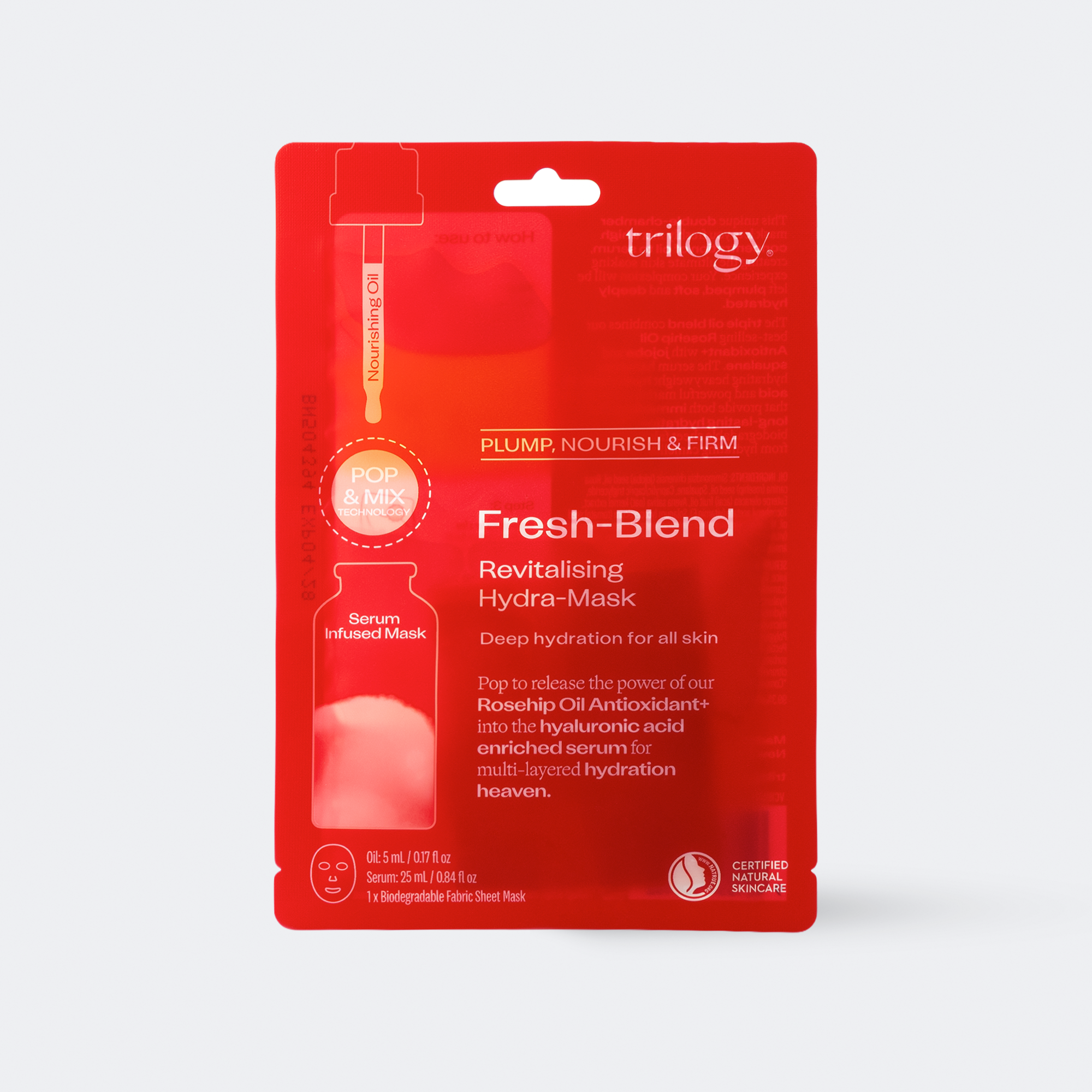 Trilogy Fresh-Blend Revitalising Hydra-Mask | Pop & Mix Sheet Mask ...