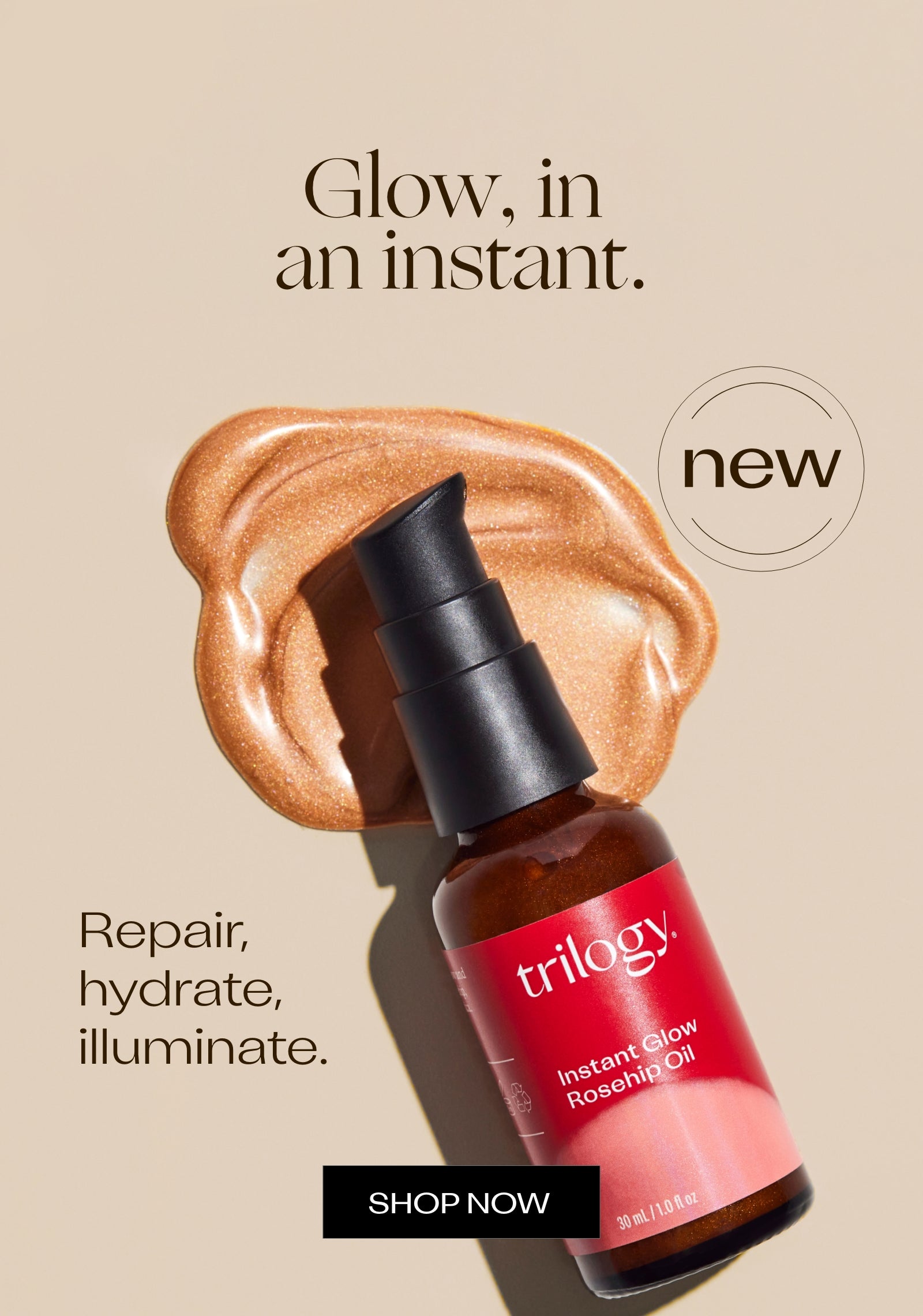 Instant Glow Rosehip Oil | Shop Now